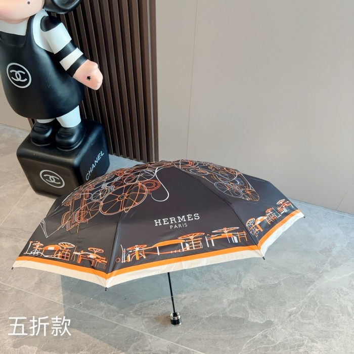 入手困難 エルメス 偽物通販  Hermes の折り畳み式晴雨傘
