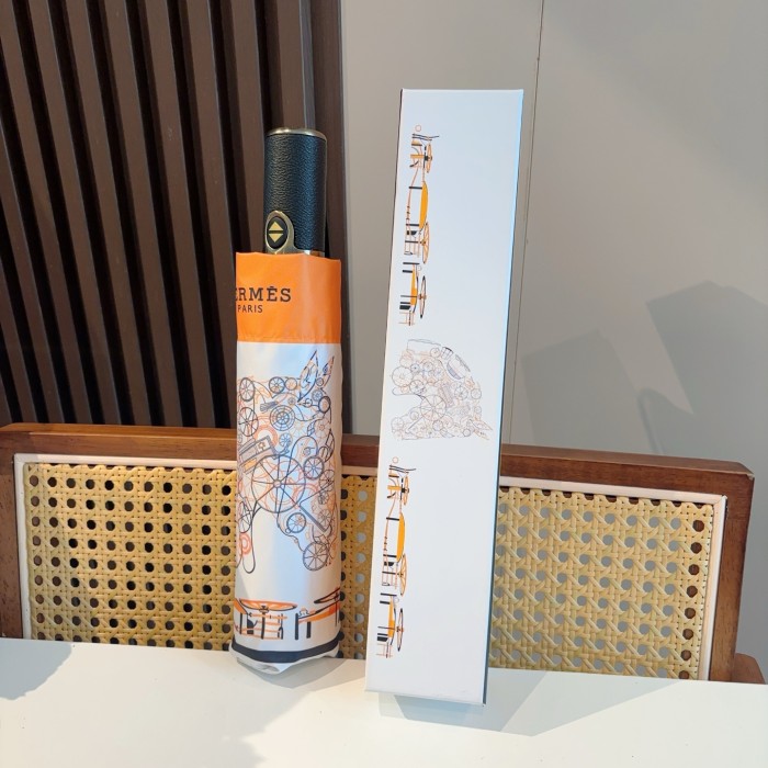 入手困難 エルメス 激安通販 Hermes の折り畳み式晴雨傘