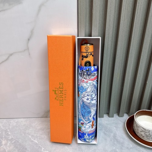 追跡付 エルメス コピー Hermes の折り畳み式晴雨傘