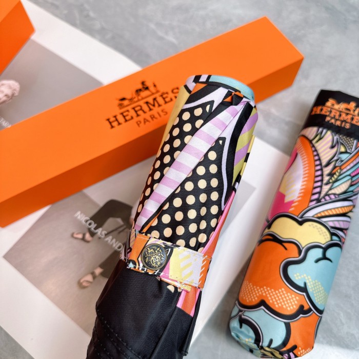 稀少 エルメス 激安偽物 Hermes の折り畳み式晴雨傘