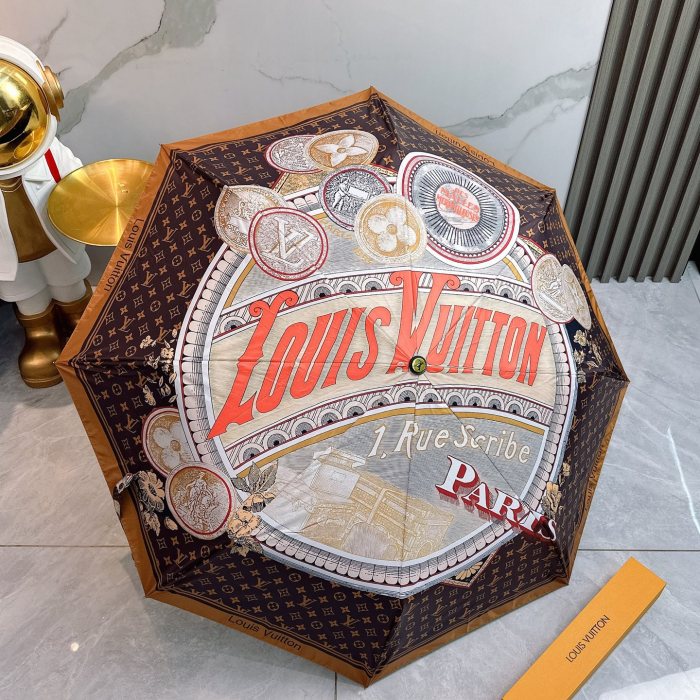 稀少 ルイヴィトン 激安通販 Louis Vuitton 三つ折り日焼け止め傘