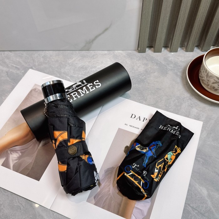 稀少 エルメス n級品 Hermes の折り畳み式晴雨傘