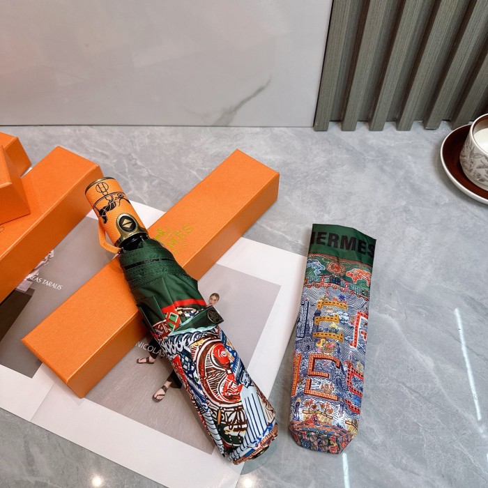 使い勝手良し エルメス 激安偽物 Hermes の折り畳み式晴雨傘