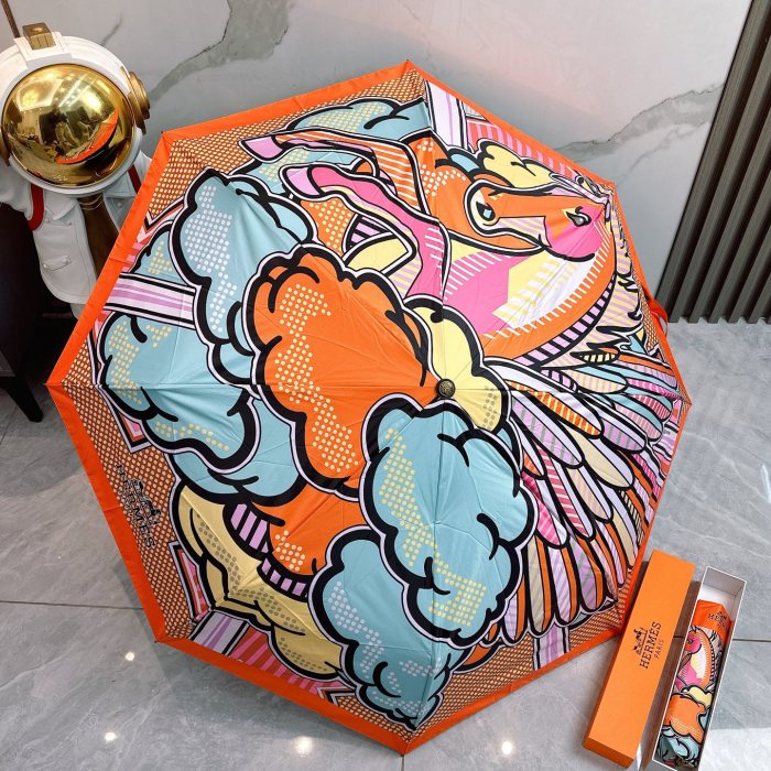 【限定】 エルメス コピーおすすめ Hermes の折り畳み式晴雨傘
