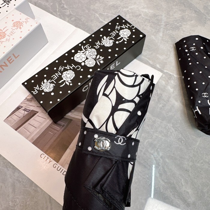 超奇跡の入荷☆シャネル 激安通販 Chanel 三つ折り自動折りたたみ式晴雨傘