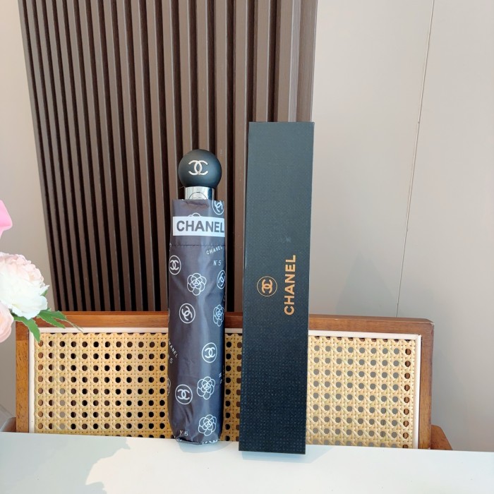 高品質 シャネル コピーおすすめ Chanel 三つ折り自動折りたたみ式晴雨傘