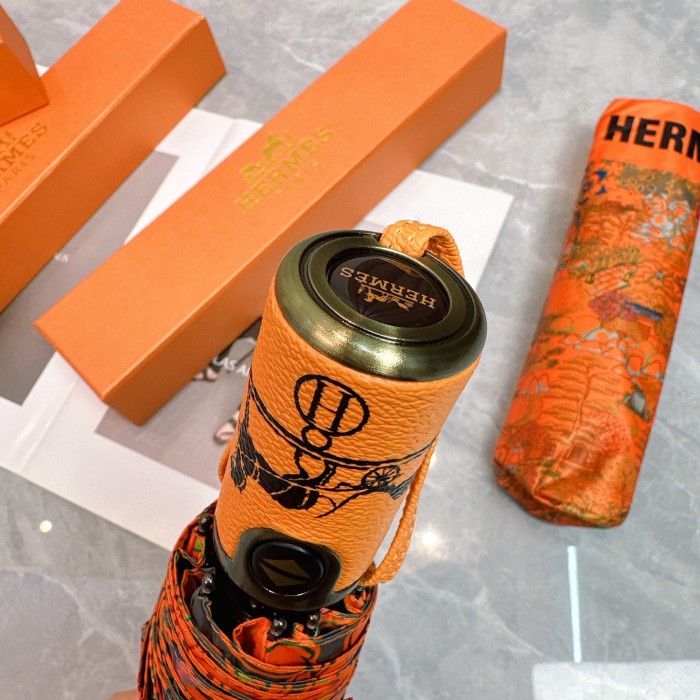 新作 エルメス スーパーコピー Hermes の折り畳み式晴雨傘