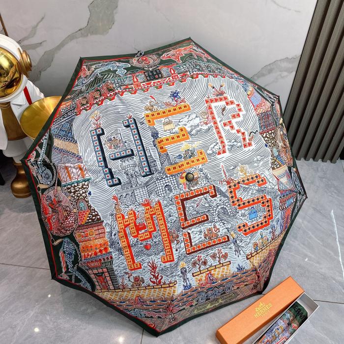 使い勝手良し エルメス 激安偽物 Hermes の折り畳み式晴雨傘
