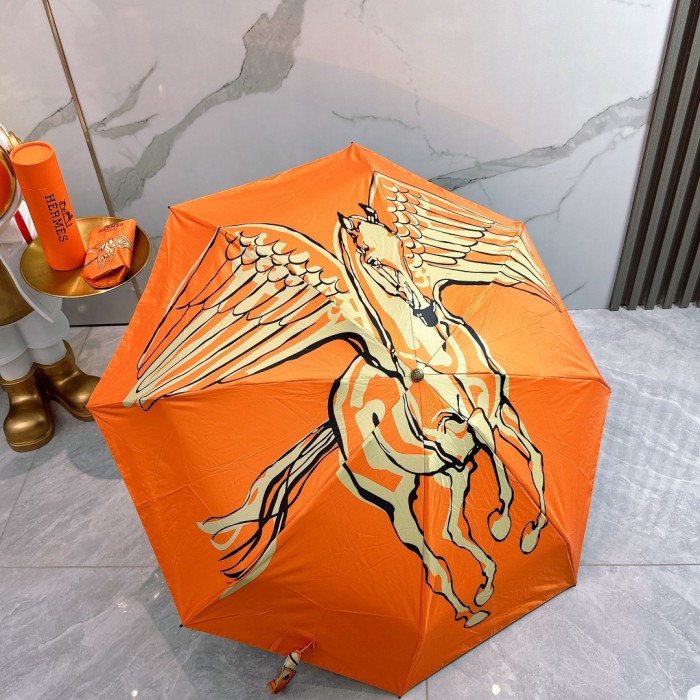 追跡付 エルメス 激安通販 Hermes の折り畳み式晴雨傘