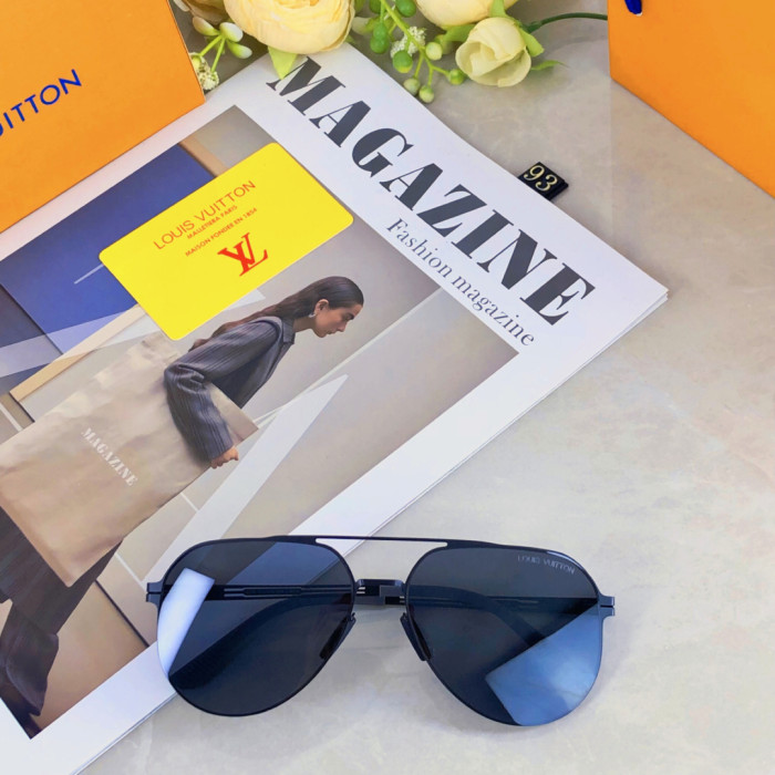 ★超人気 ルイヴィトン 激安通販 Louis vuittonカップル用レトロパイロットサングラス3色