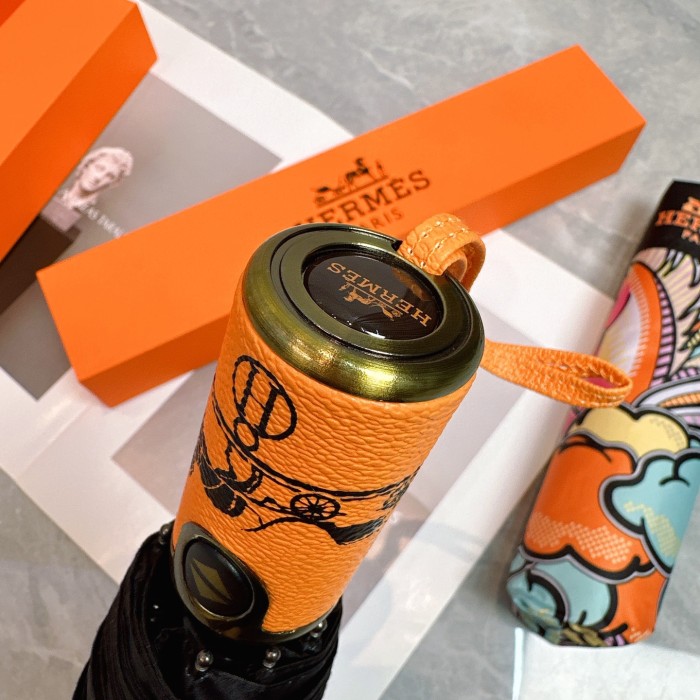 稀少 エルメス 激安偽物 Hermes の折り畳み式晴雨傘