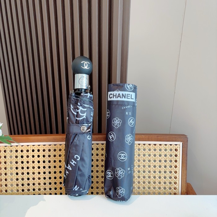 高品質 シャネル コピーおすすめ Chanel 三つ折り自動折りたたみ式晴雨傘