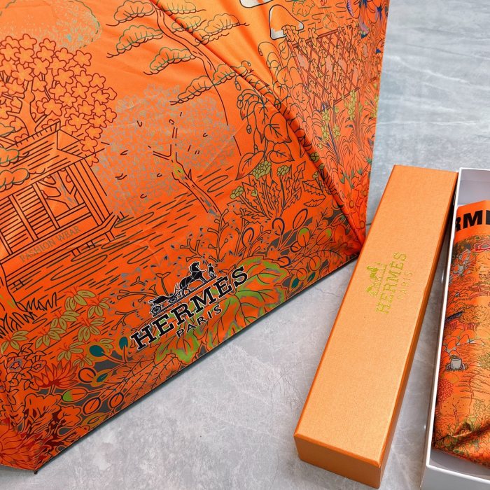 新作 エルメス スーパーコピー Hermes の折り畳み式晴雨傘