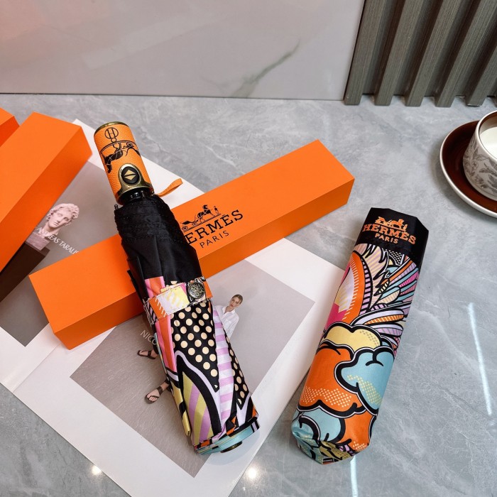 稀少 エルメス 激安偽物 Hermes の折り畳み式晴雨傘