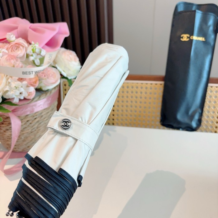 日本未入荷 シャネル n級品 Chanel 三つ折り自動折りたたみ式晴雨傘