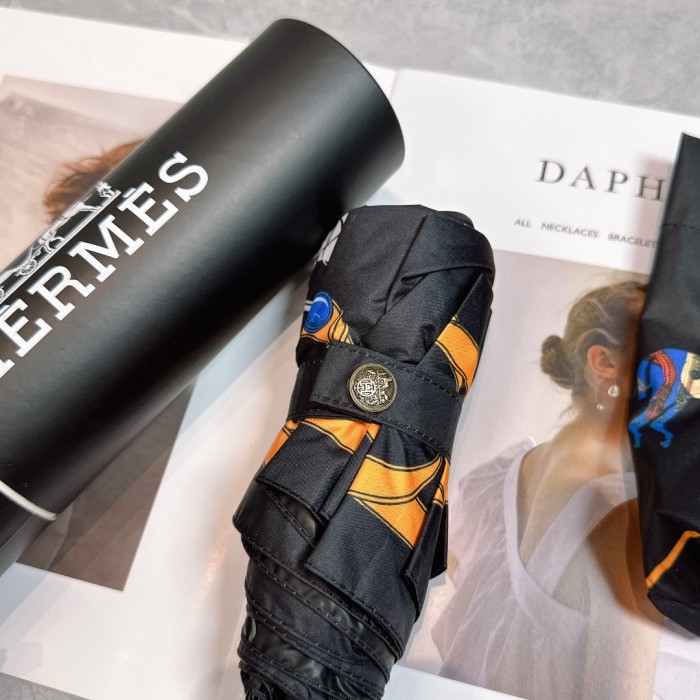 稀少 エルメス n級品 Hermes の折り畳み式晴雨傘