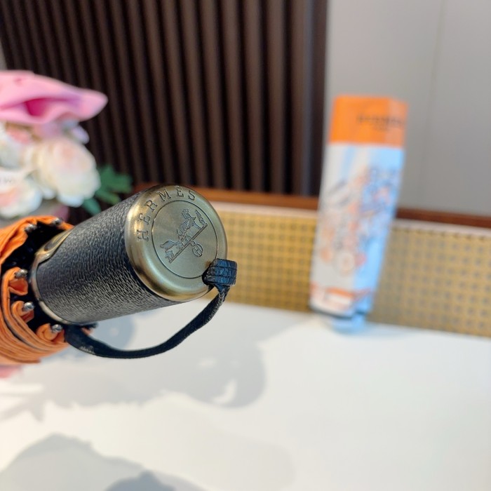 入手困難 エルメス 激安通販 Hermes の折り畳み式晴雨傘