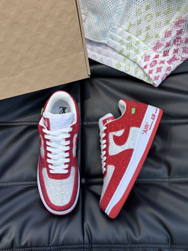 【話題商品！】 ルイヴィトン n級品 L.v x off-white x Nikeの3者が名ローカットカジュアルスニーカー