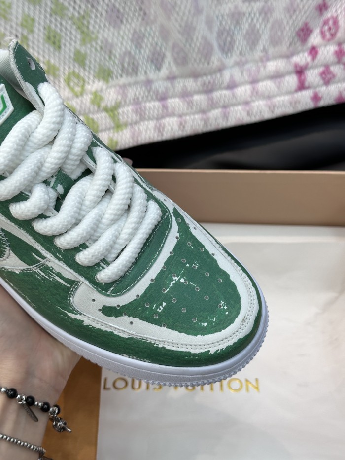 超奇跡の入荷☆ ルイヴィトン 偽物通販  L.v x off-white x Nikeの3者が名フラッシュドリル版カジュアルスニーカー