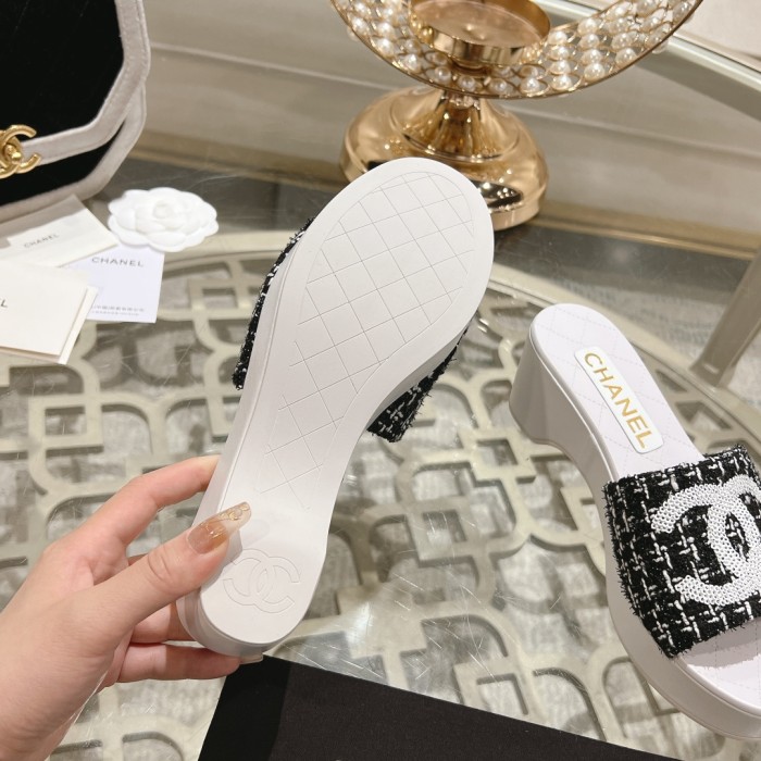 【限定】 シャネル スーパーコピー 定番坂と厚底スリッパ