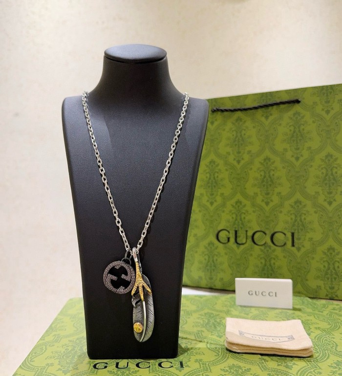 稀少 グッチ コピー のダブルGネックレス