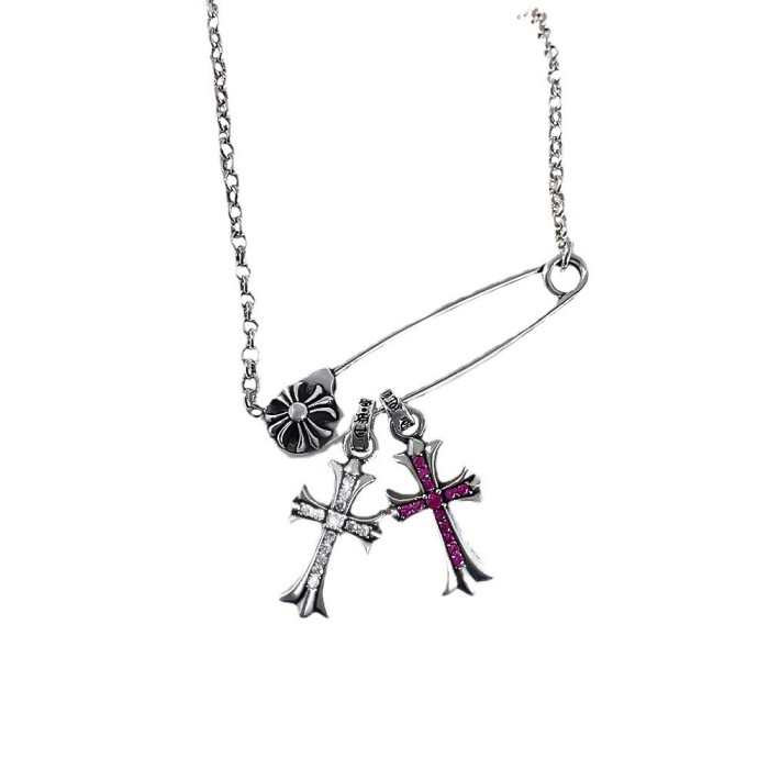 稀少 クロムハーツ 激安通販 クロスピンネックレス
