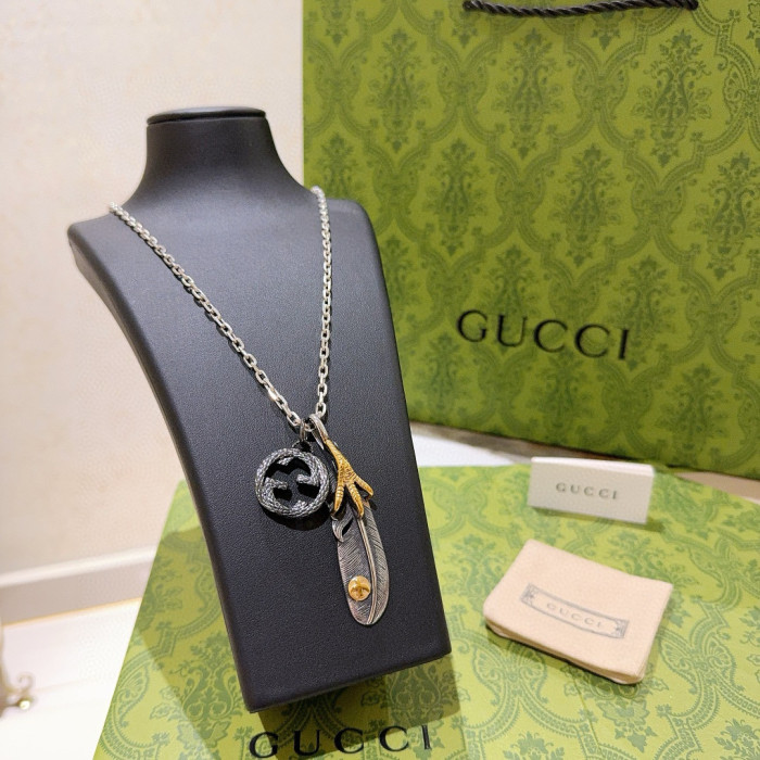 稀少 グッチ コピー のダブルGネックレス