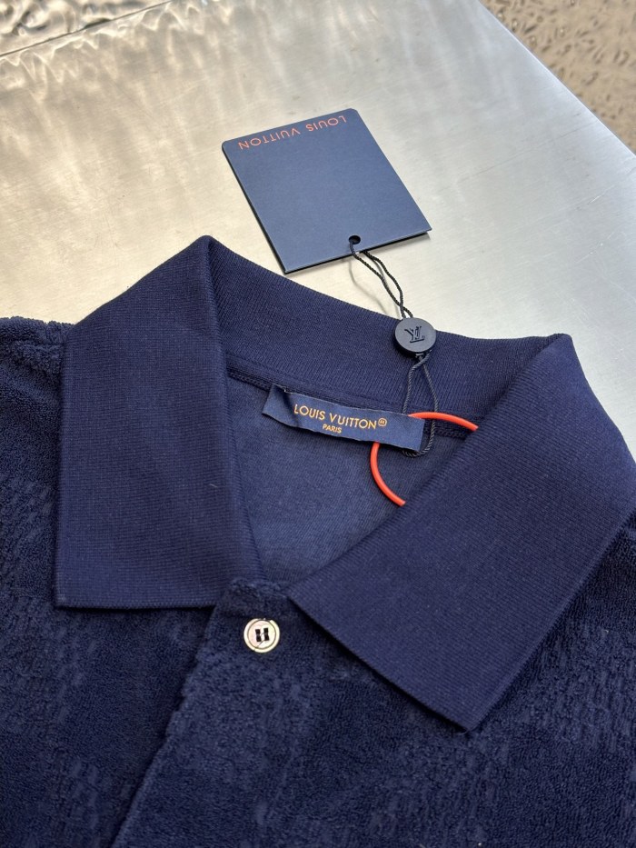 【話題商品！】ルイヴィトン 偽物通販  Lv刺繍モーグル布シャツ