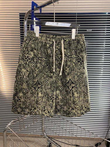 一目惚れ♪  ルイヴィトン 激安偽物 LV25SSレトロなオールドフラワーデニムカジュアルワイド脚引き紐ゆるパンツ