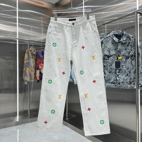 追跡付 ルイヴィトン n級品 LVカラーアルファベットLOGO圧シリカゲルジーンズ