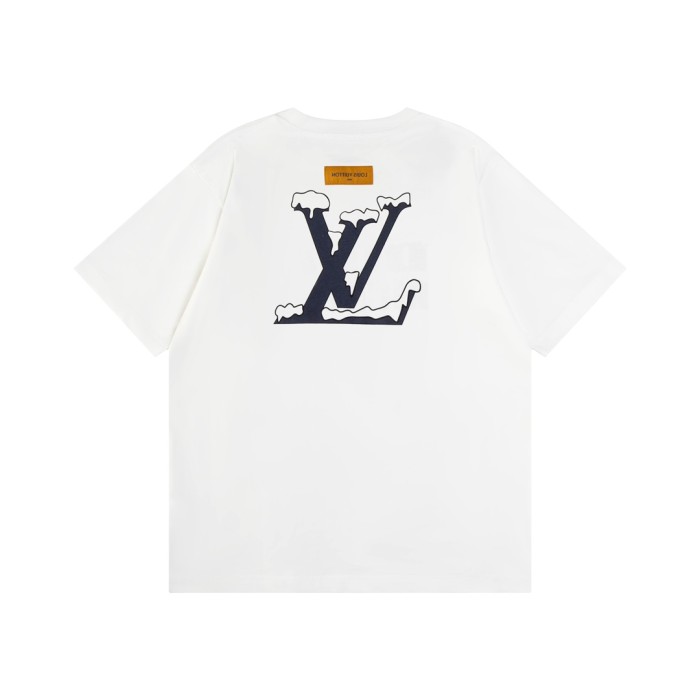 入手困難 ルイヴィトン スーパーコピー LV雪山スノードームアルファベット半袖Tシャツ