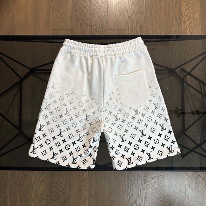 新作 ルイヴィトン n級品 2025 SSグラデーションたっぷりロゴ入りカジュアルパンツ5分丈パンツ2色