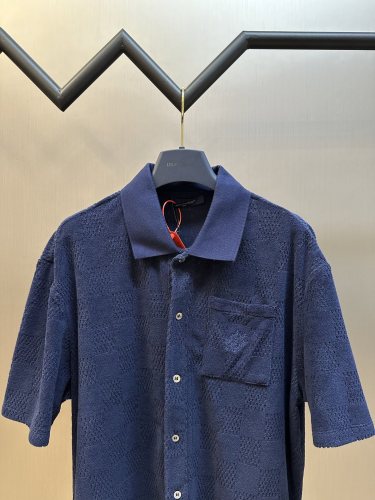 【話題商品！】ルイヴィトン 偽物通販  Lv刺繍モーグル布シャツ
