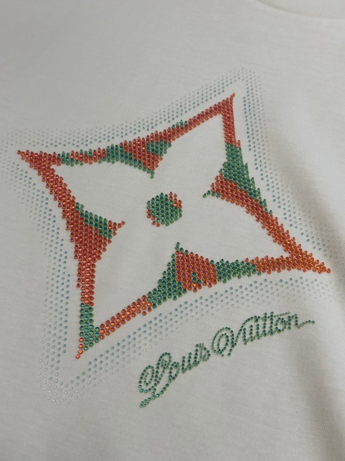 入手困難 ルイヴィトン 偽物通販  Lv 3 Dフラワー半袖