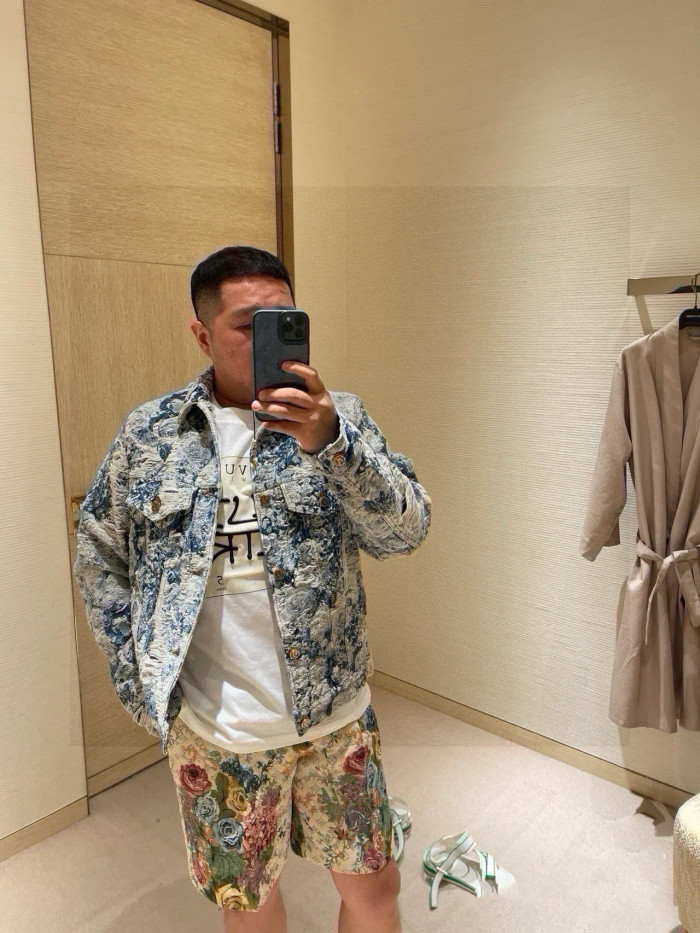 使い勝手良し ルイヴィトン スーパーコピー LV25SSフラワージャカードカジュアルゆったりワイド足ひも抜きストレッチパンツ