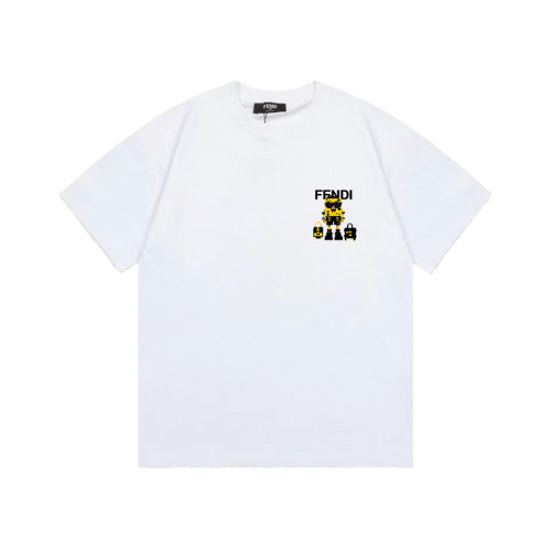 一目惚れ♪ フェンディ 偽物通販  のカートゥーンプリント綿100枚トレンド半袖Tシャツ