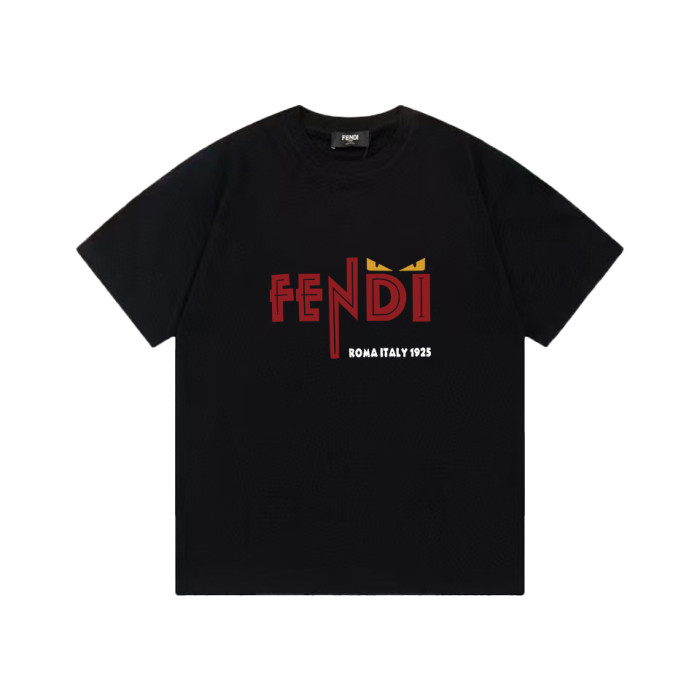 入手困難 フェンディ 激安通販 のカートゥーンプリント綿トレンド半袖Tシャツ