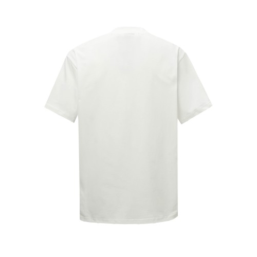 新作 バレンシアガ スーパーコピー 25 SS新型夏服の定番麦の穂のダブルB刺繍のシンプルな半袖Tシャツ