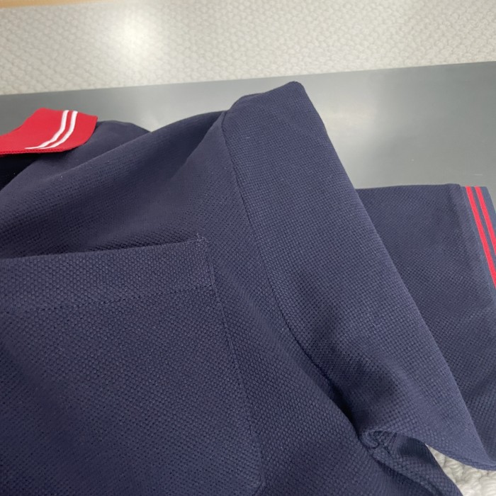 ★超人気 グッチ 偽物通販 Gucciの2025 ss定番赤襟ダブルGGロゴ半袖ポロシャツTシャツ