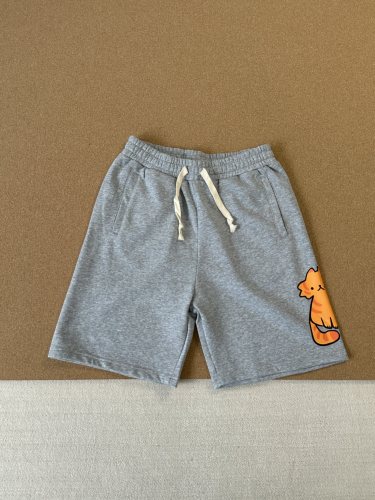 【限定】グッチ コピー Gucci シンプルでカジュアルなファッションにぴったりなサイド子猫プリントグレーパンツ