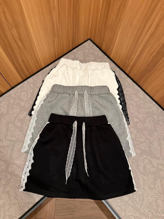 超話題! セリーヌ 激安偽物 25 ssレースシート刺繍アルファベット半袖➕スカートセット3色