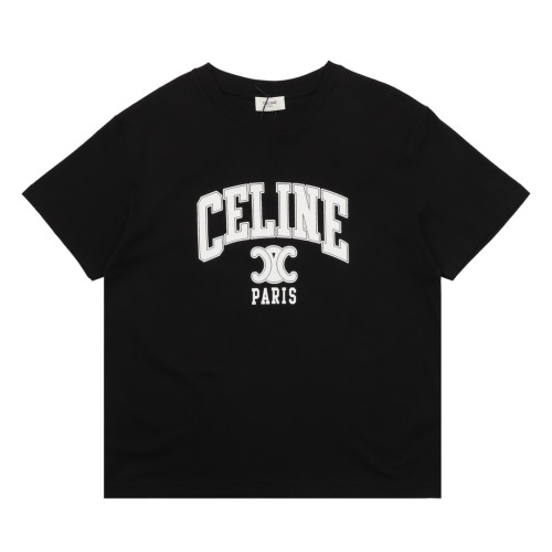 【話題商品！】 セリーヌ 激安偽物 定番アルファベットプリントベーシック半袖Tシャツ