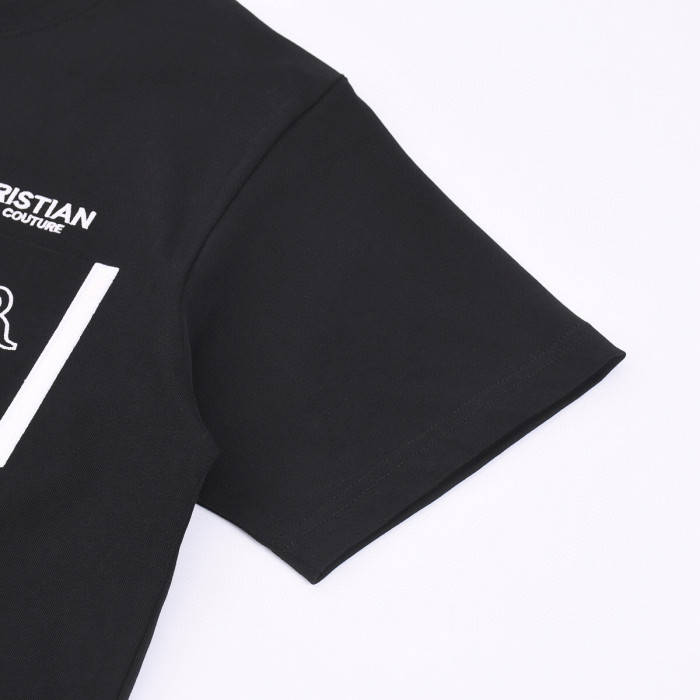 超話題! ディオール n級品 の25 SS刺繍ロゴポケットデザインラウンドネック半袖Tシャツ