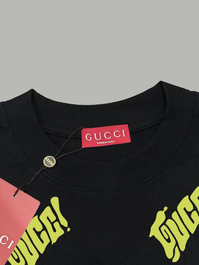 使い勝手良し グッチ コピー Gucciのプリント二重紗純綿半袖