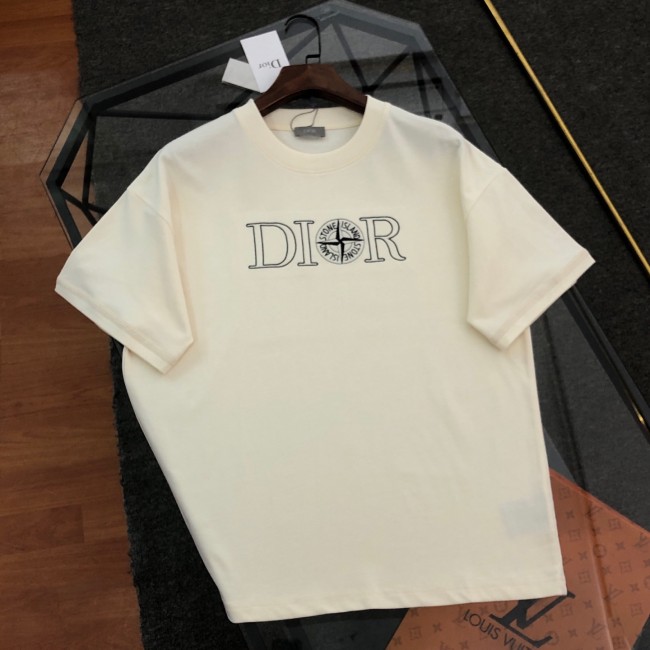 超奇跡の入荷☆ ディオール 偽物通販 の刺繍ロゴ半袖Tシャツ