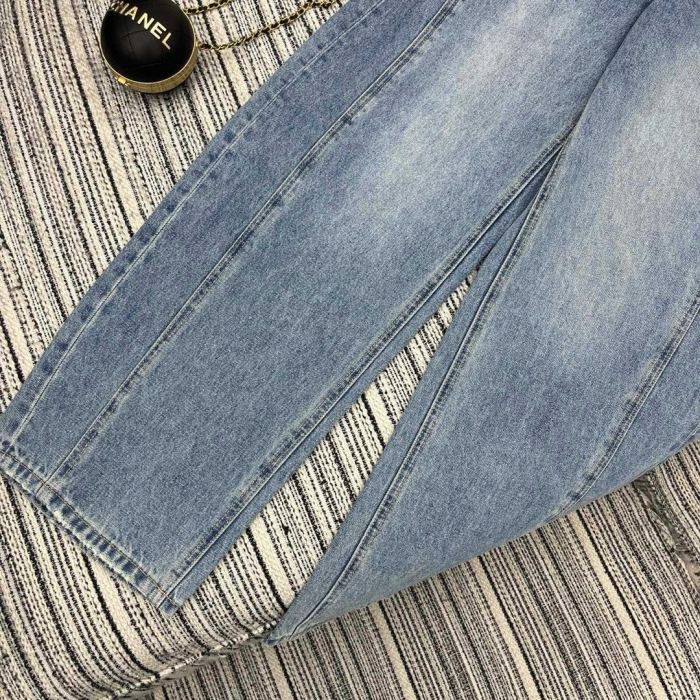 【限定】 プラダ コピーおすすめ 逆三角グラデーション刺繍ジーンズ