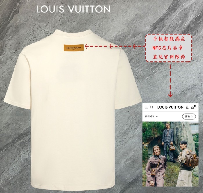 大人気 ルイヴィトン コピー  Louis Vuitton丸首半袖Tシャツ
