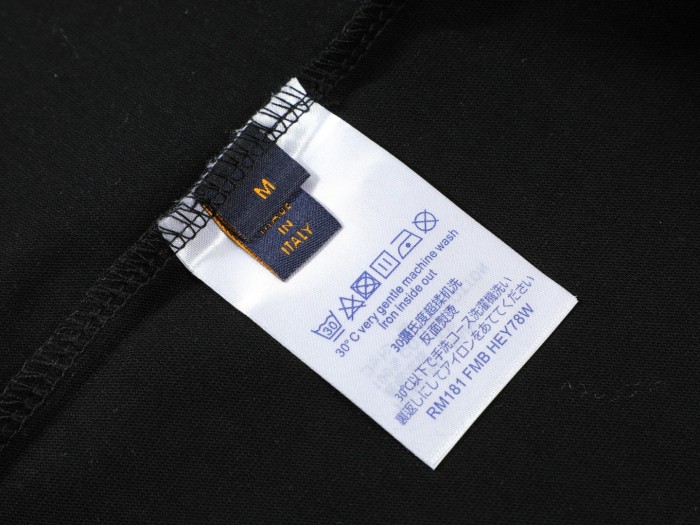 累積売上総額第１位！ルイヴィトン スーパーコピー 25 ss刺繍手作業カット破れ半袖Tシャツ