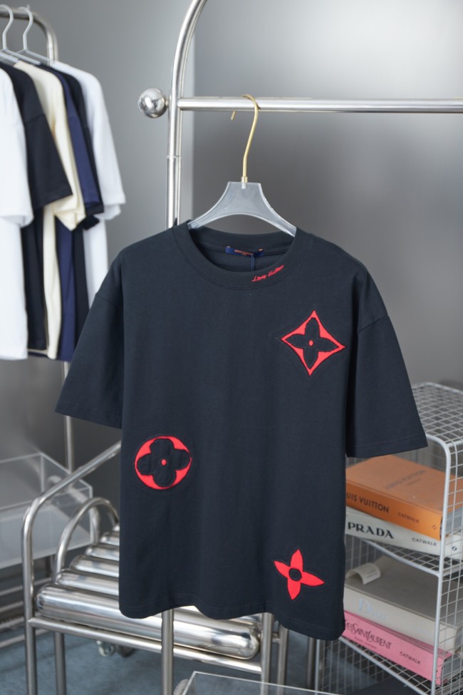 一目惚れ♪  ルイヴィトン コピー LV刺繍半袖