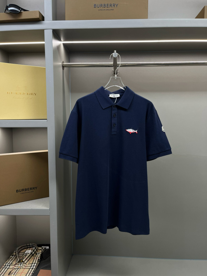 【話題商品！】 モンクレール 激安通販  サメマークパッチ新型ポロシャツ